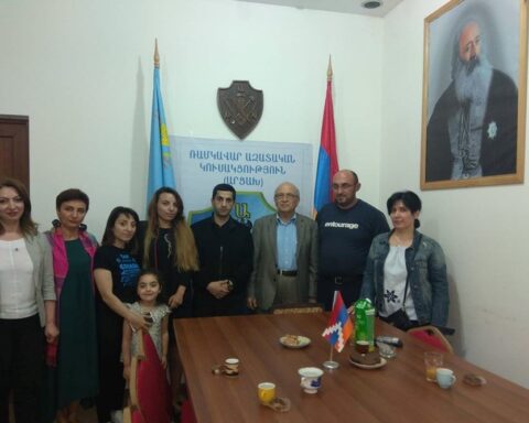 ՌԱԿ Կեդրոնական Վարչութեան պատուոյ անդամ Ընկ. Յակոբ Նազարեանի այցը Արցախ