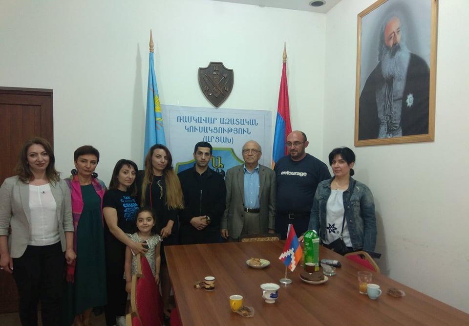 ՌԱԿ Կեդրոնական Վարչութեան պատուոյ անդամ Ընկ. Յակոբ Նազարեանի այցը Արցախ