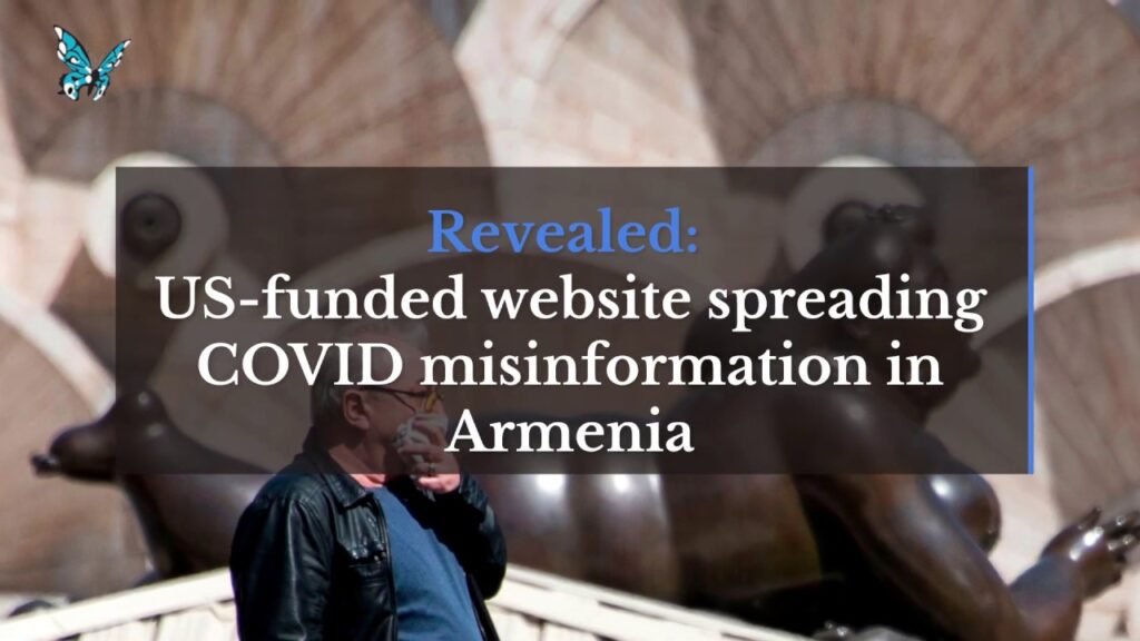 US-funded website spreading COVID misinformation in Armenia