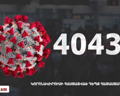 Հայաստանի մէջ «Քորոնա» ժահրով հիւանդներու թիւը հասաւ 40 433-ի