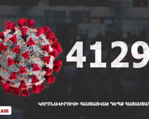 Հայաստանի մէջ «Քորոնա» ժահրով հիւանդներու թիւը հասաւ 41 299-ի