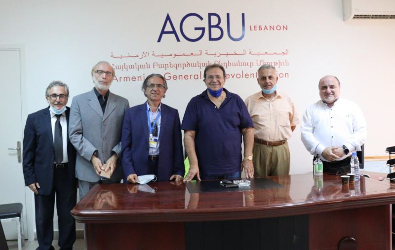 Ռ.Ա.Կ. Լիբանանի Շրջանային Վարչութեան Այցելութիւն Լիբանանի Հ.Բ.Ը.Մ.-ի Նախագահին