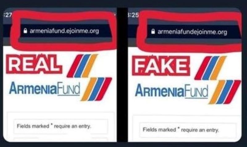 Ուշադրութիւն․ Ստեղծուած է Համահայկական հիմնադրամի կեղծ կայք