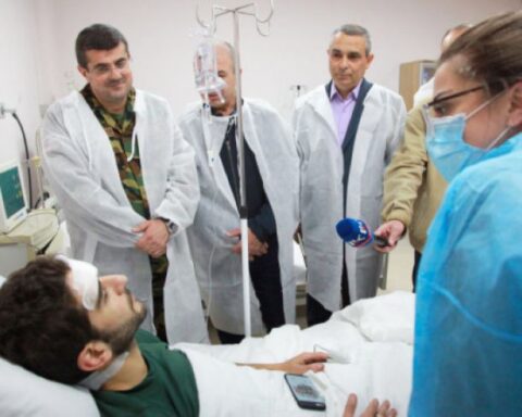 Արցախի ղեկավարը այցելած է Մարտունի քաղաքին մէջ վիրաւորուած «Le Monde»-ի թղթակիցներուն