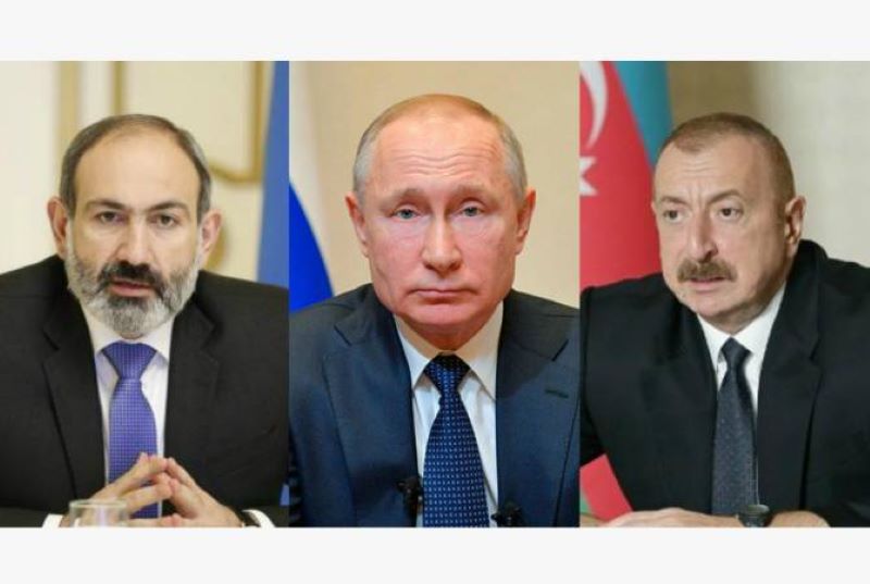 Փութին ղարաբաղեան կարգաւորման հարցը քննարկած է Փաշինեանի ու Ալիեւի հետ