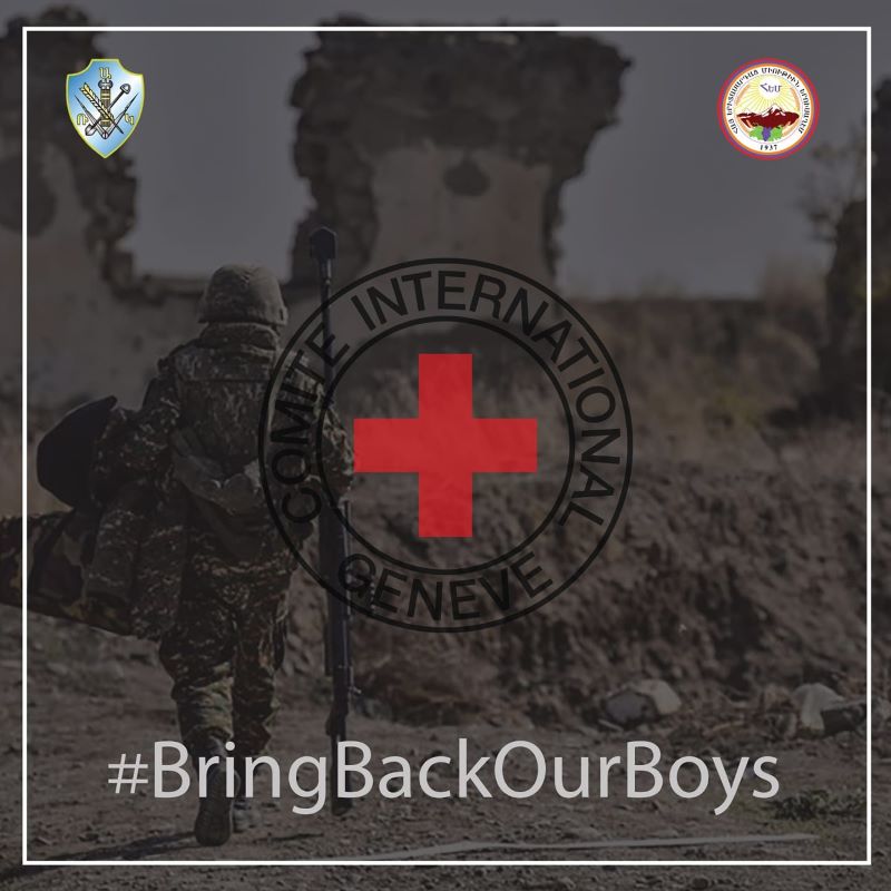 A letter to Mr. Peter Maurer, the President of the ICRC by Jerusalem's Ramgavar party and the Hoyetchmen club, demanding their intervention to free our prisoners of war