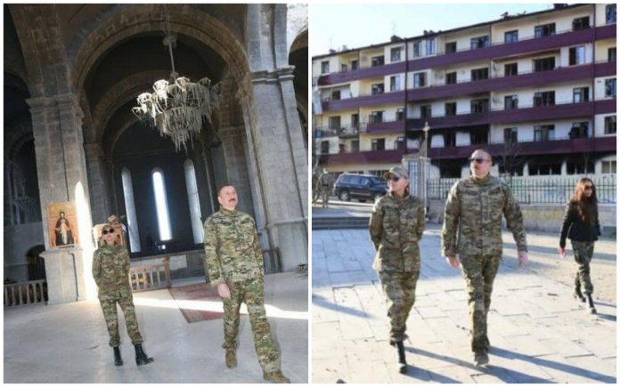 Իլհամ Ալիեւը կնոջ ու դստեր հետ Շուշի այցելած է (Լուսանկարներ)