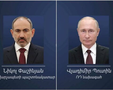 Իրավիճակի լուծումը պէտք է արտայայտուի ատրպէյճանական զօրքերու՝ նախկին դիրքեր ետ վերադարձով. խօսած են Փաշինեանն ու Փութինը