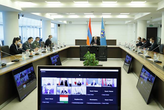 Վարչապետ Փաշինեան մասնակցած է ՀԱՊԿ Հաւաքական անվտանգութեան խորհուրդի արտահերթ նիստին