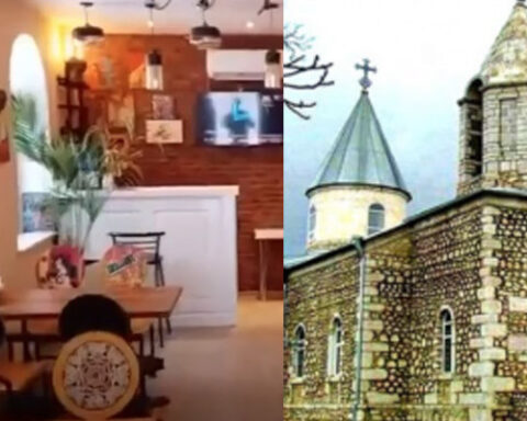 Ատրպէյճանցիները Շուշիի Կանաչ ժամի տարածքին մէջ ճաշարան կառուցած են