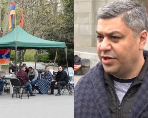 Առանց վրանի գիշերը ցուրտ է. շուրջ 3 օր է՝ Վանեցյանն Ազատության հրապարակում է