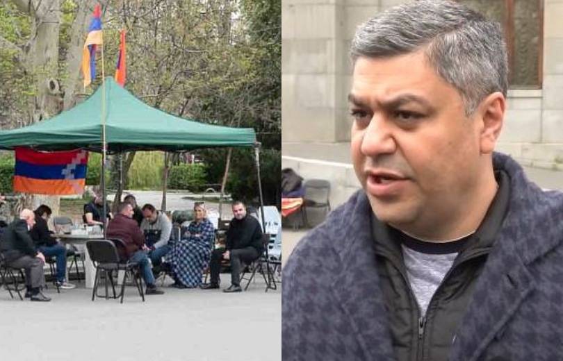 Առանց վրանի գիշերը ցուրտ է. շուրջ 3 օր է՝ Վանեցյանն Ազատության հրապարակում է