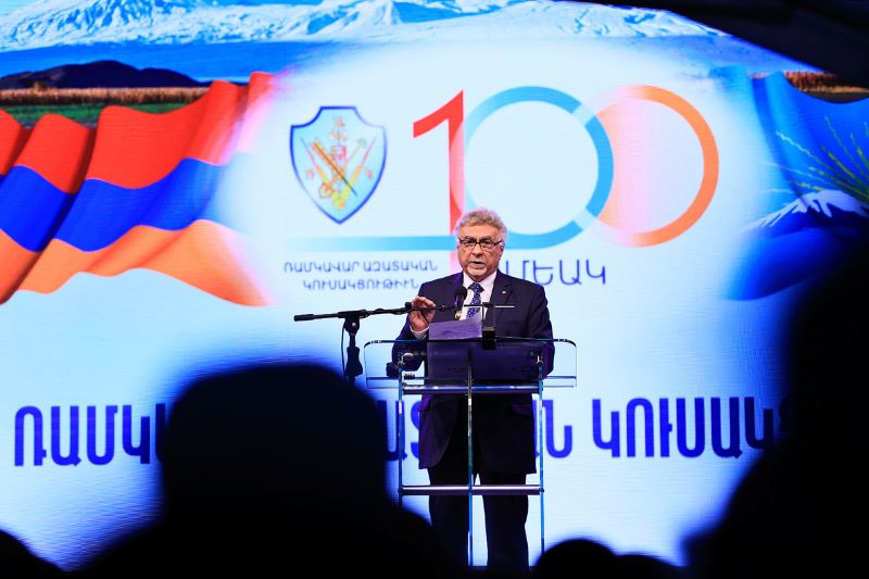 Ռամկավար Ազատական Կուսակցութիւնը Պաշտօնական հանդիսութեամբ ՀՀ ԱԺ բակին մէջ տօնեց իր հիմնադրման 100 -ամեակը
