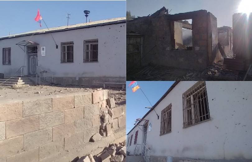 Սոթքի մէջ վնասուած է համայնքապետարանի շէնքը, մի քանի տուն այրած է․ համայնքապետ