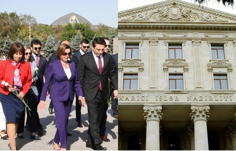 Պաքուն անդրադարձած է Երեւանի մէջ Նենսի Փելոսիի այցին եւ յայտարարութիւններուն