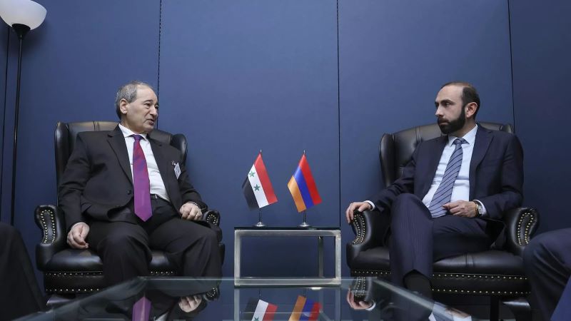 Միրզոյեան սուրիացի գործընկերոջ ներկայացուցած է Ատրպէյճանի յարձակման հետեւանքով ստեղծուած վիճակը