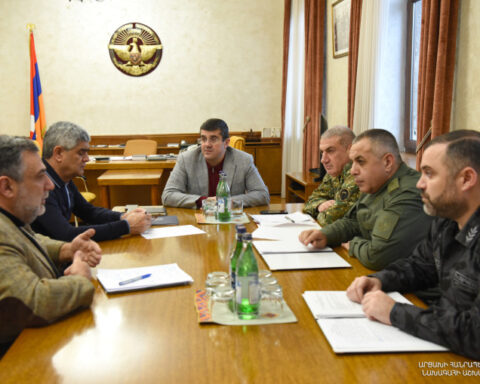 Արցախի մէջ. Նախագահ Յարութիւնեանին գլխաւորութեամբ ապահովական մակարդակի ժողով