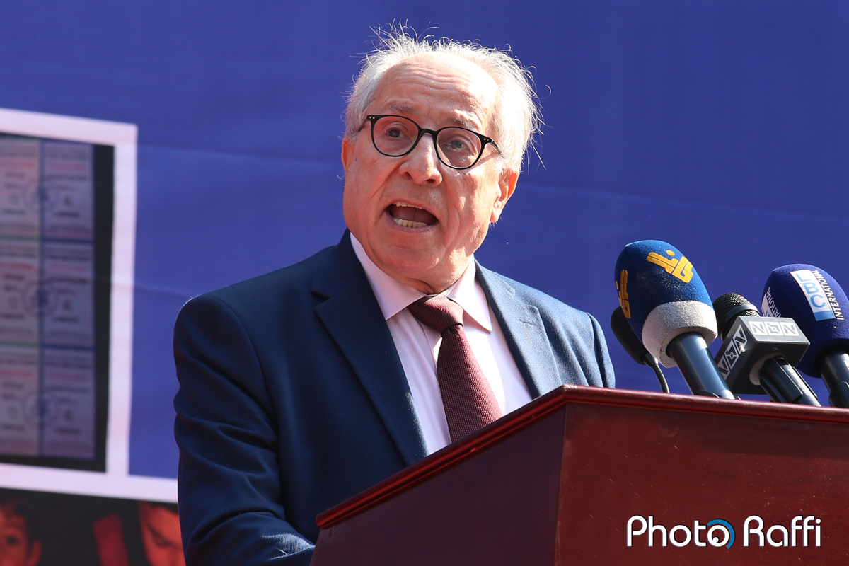 Ռ.Ա.Կ. Լիբանանի Շրջանային Վարչութեան խօսքը Արցախի զօրակցութեան հաւաքին